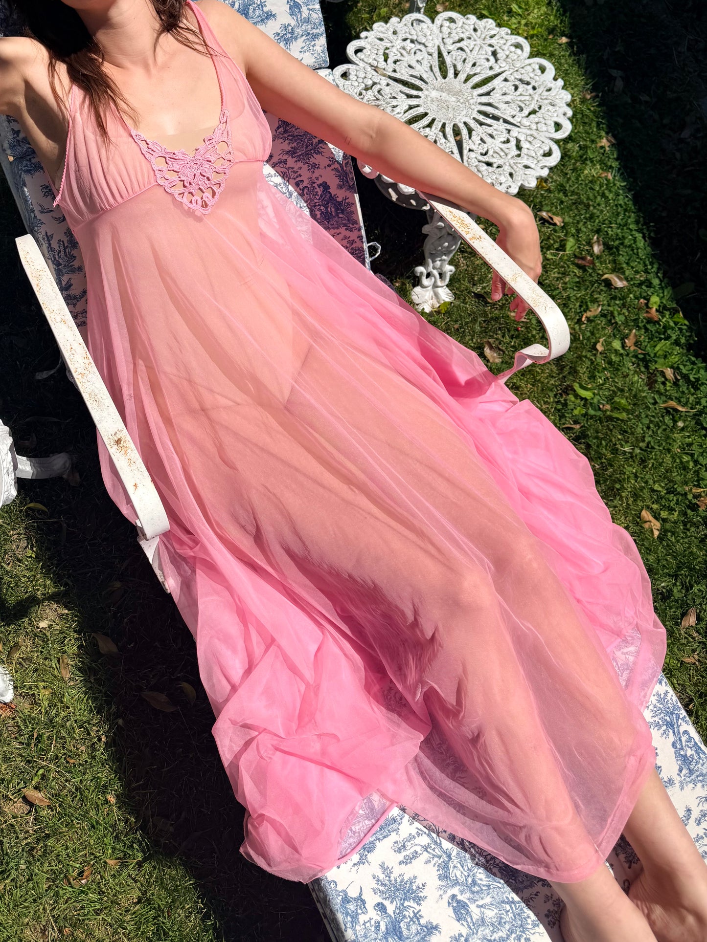 Vintage Hot Pink Nightgown