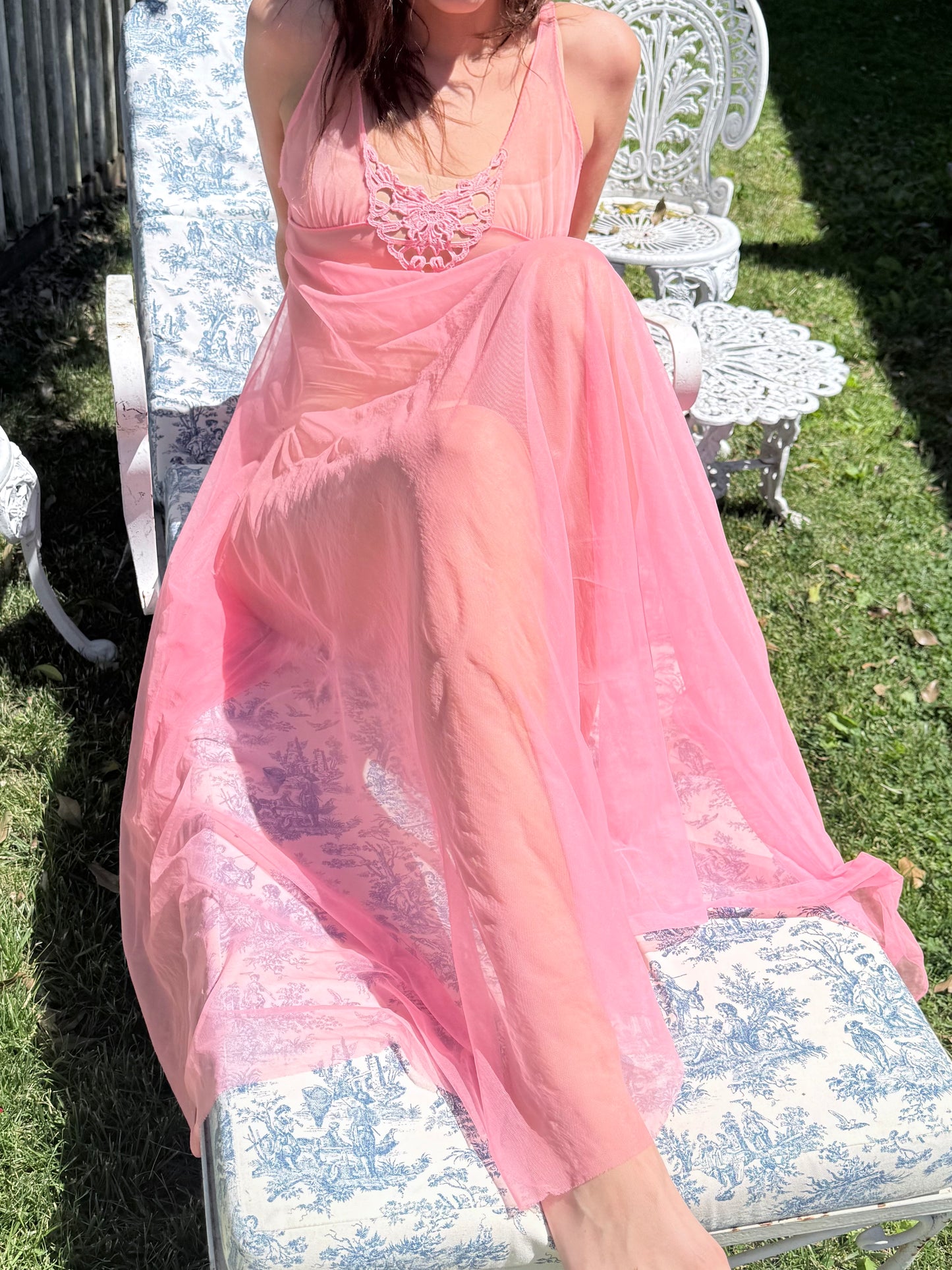 Vintage Hot Pink Nightgown
