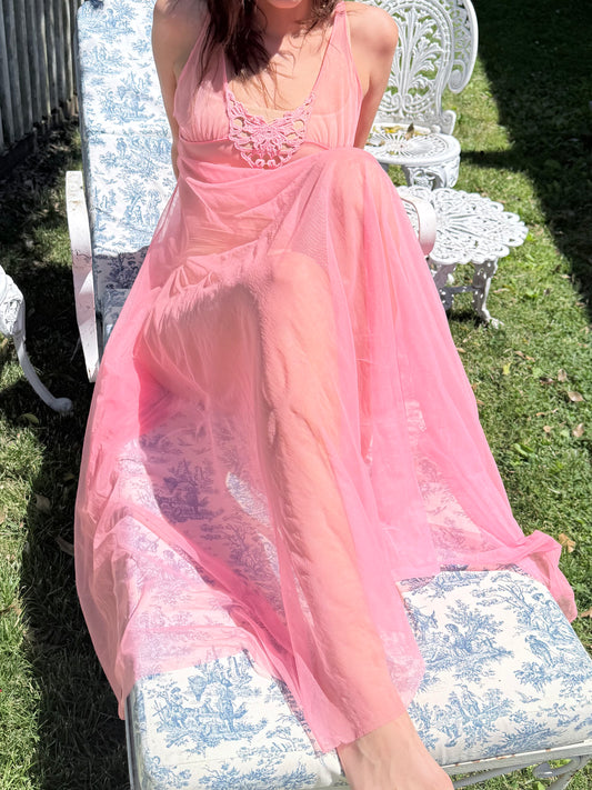 Vintage Hot Pink Nightgown