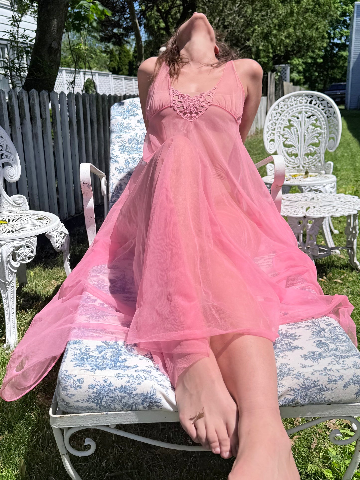 Vintage Hot Pink Nightgown