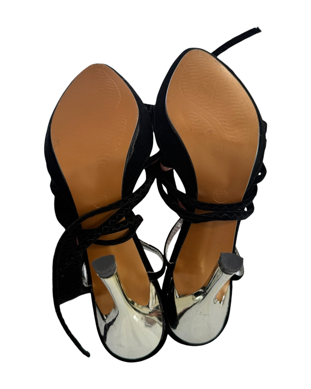 Vintage Y2K Embellished Suede Sandals