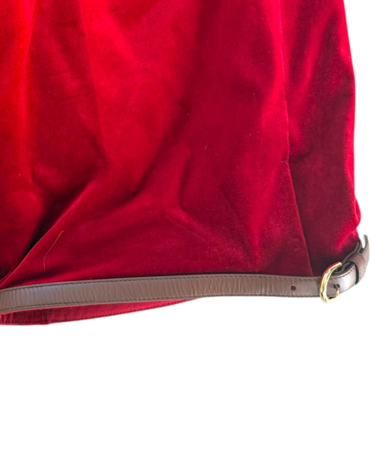 Pre-Loved Gucci Red Velvet Shorts
