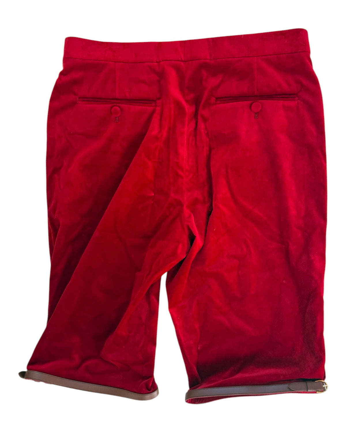 Pre-Loved Gucci Red Velvet Shorts
