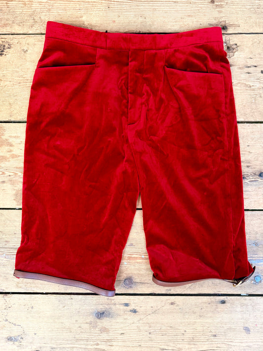 Pre-Loved Gucci Red Velvet Shorts