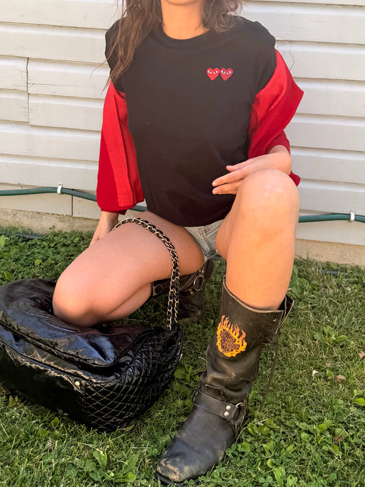 Pre-Loved PLAY by Comme des Garçons Black Tee