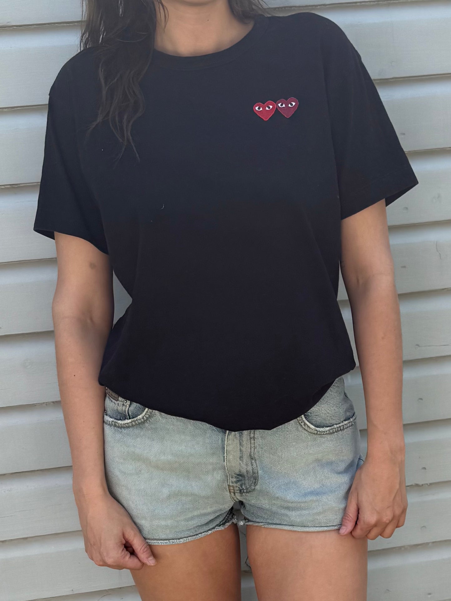 Pre-Loved PLAY by Comme des Garçons Black Tee
