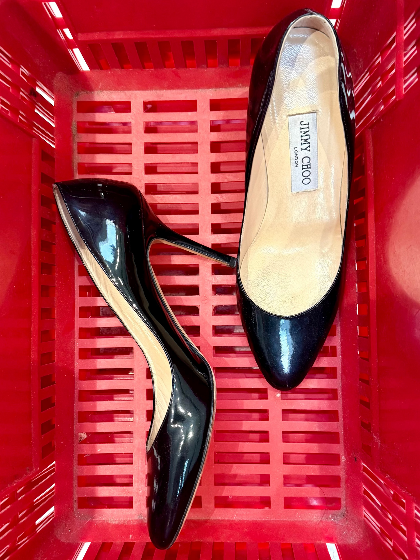 Vintage Jimmy Choo Patent Leather Pumps