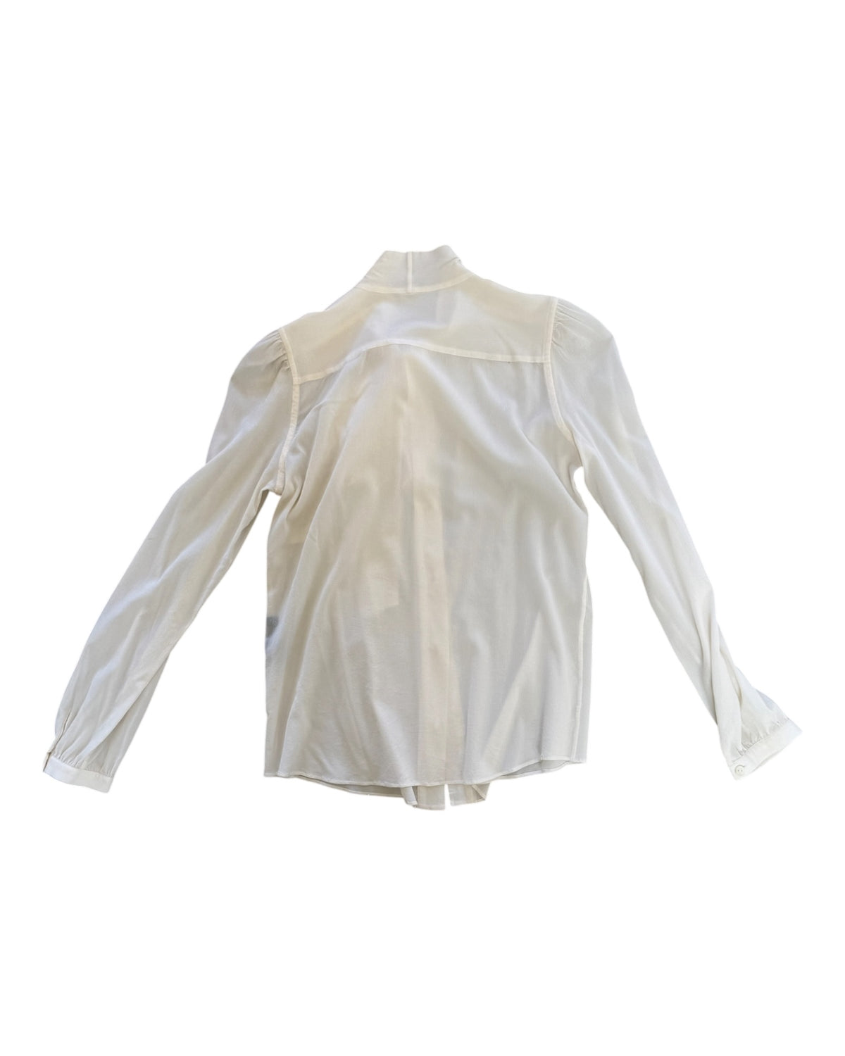 Vintage Dolce & Gabbana White Pussy Bow Blouse