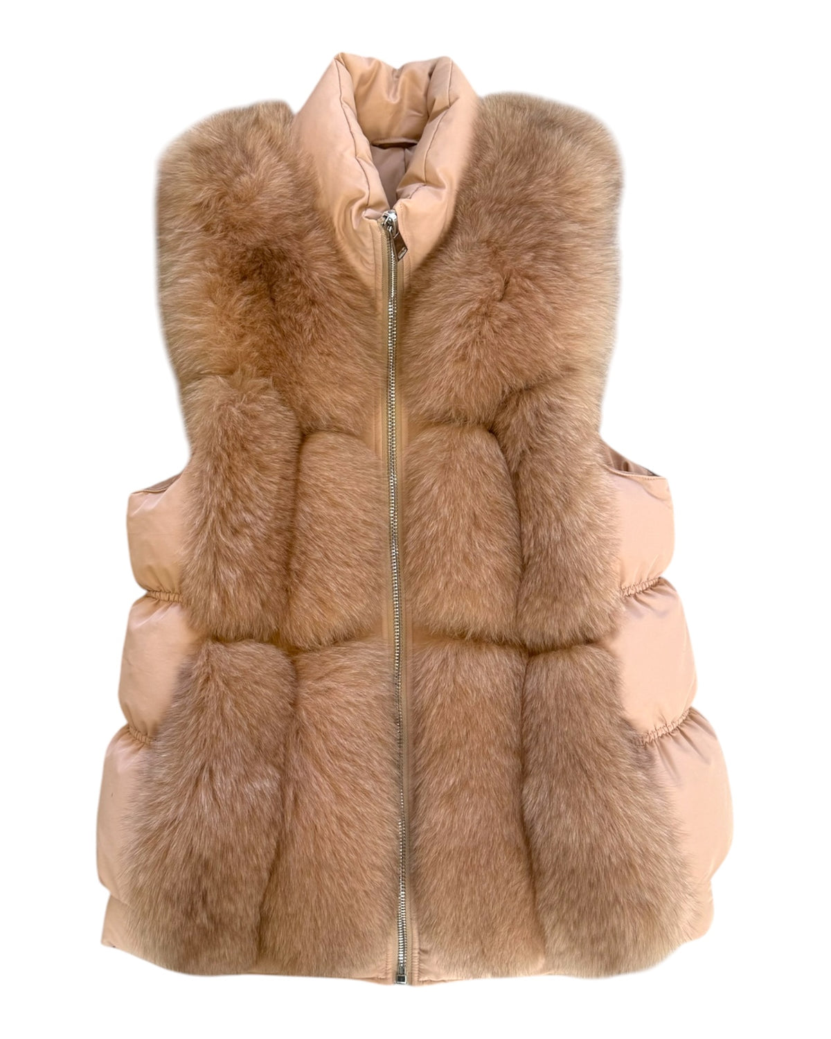Vintage Y2K Fox Fur Vest
