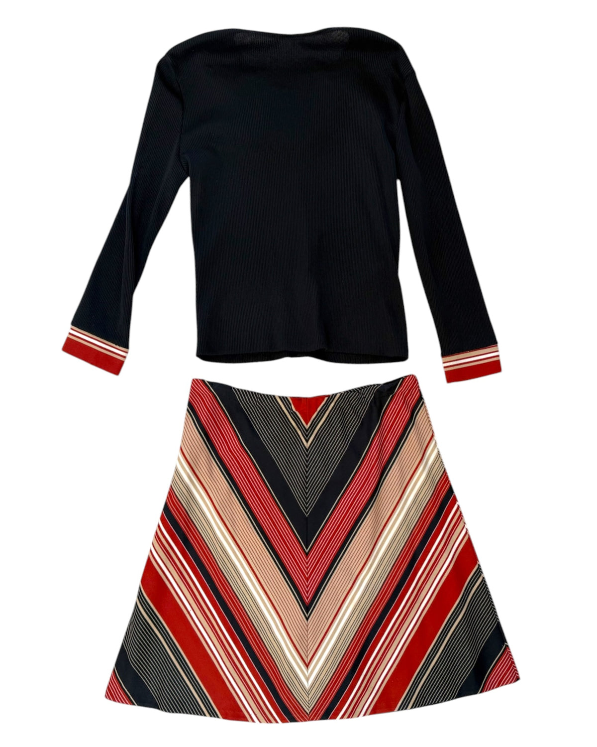 Vintage Knit Skirt Set