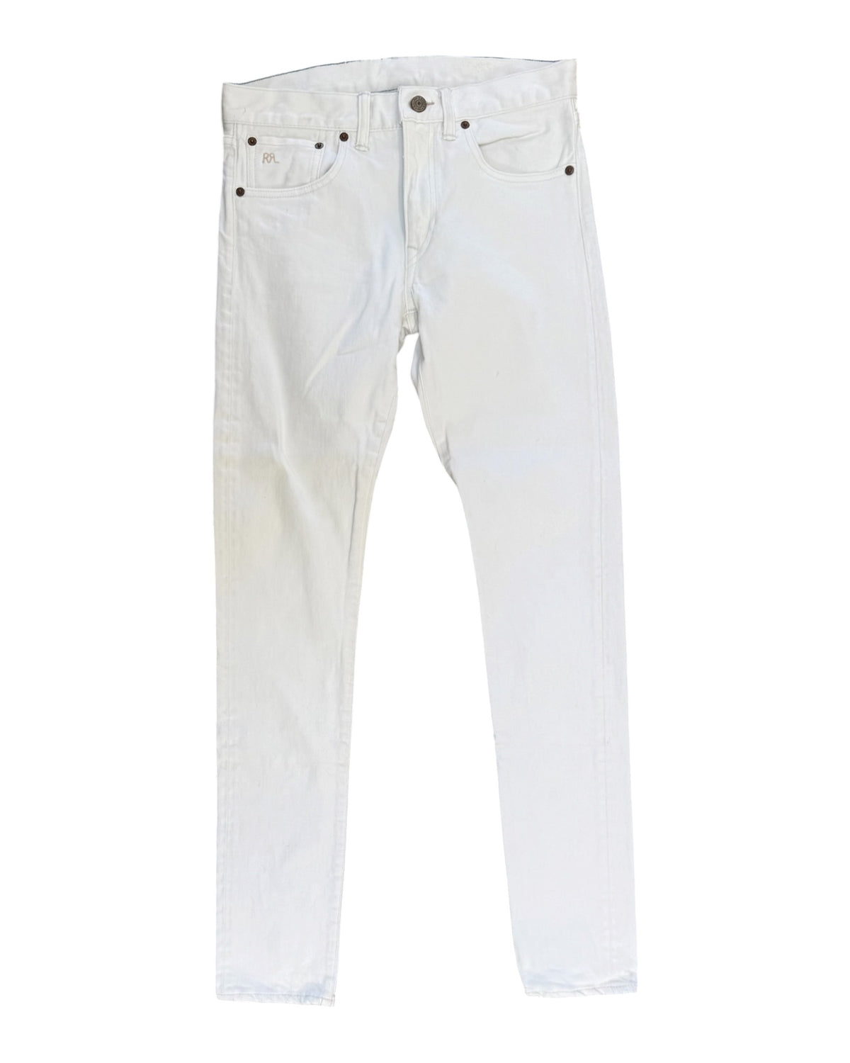 Pre-Loved RRL Ralph Lauren White Skinny Jeans
