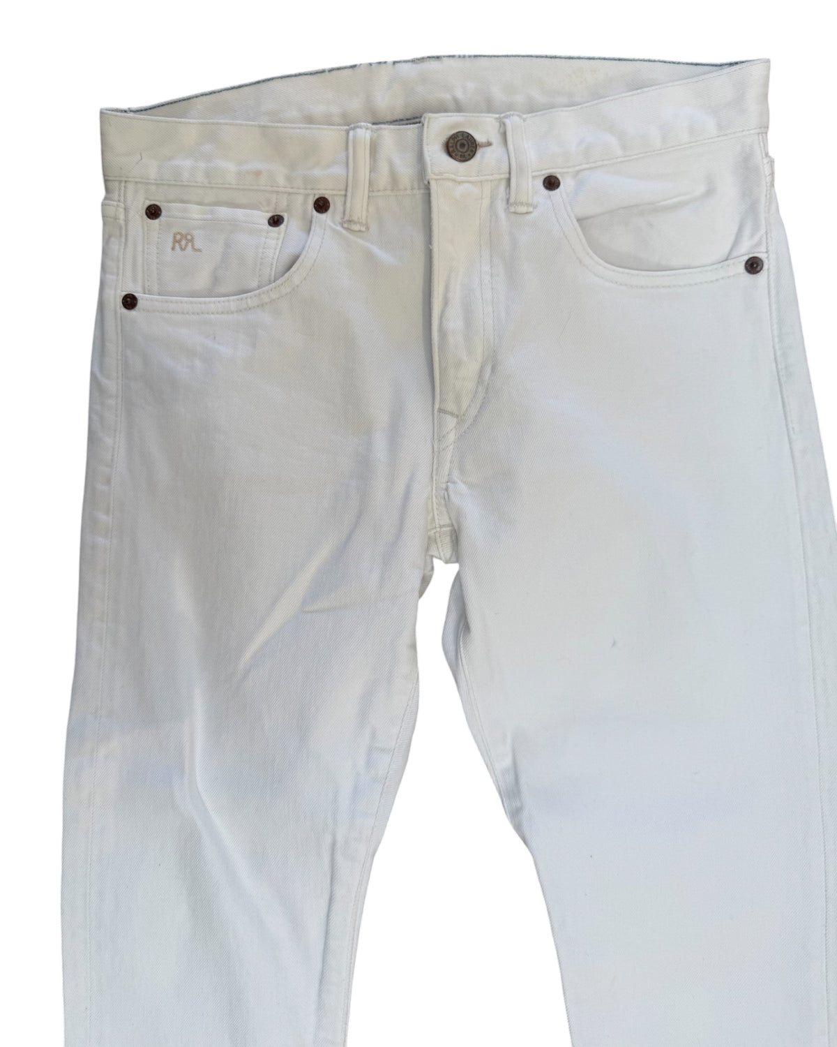Pre-Loved RRL Ralph Lauren White Skinny Jeans