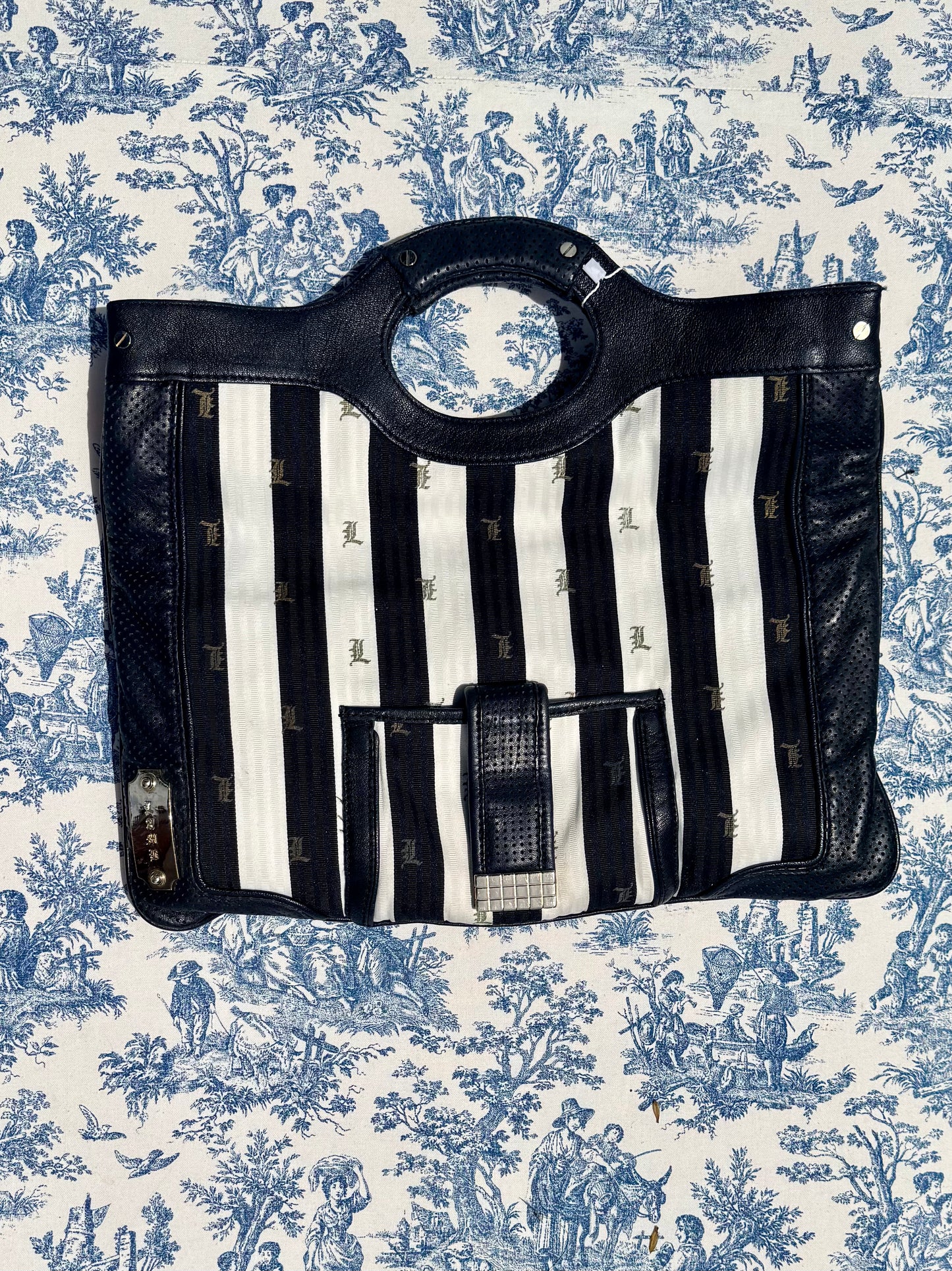 Vintage L.A.M.B Stripe Clutch