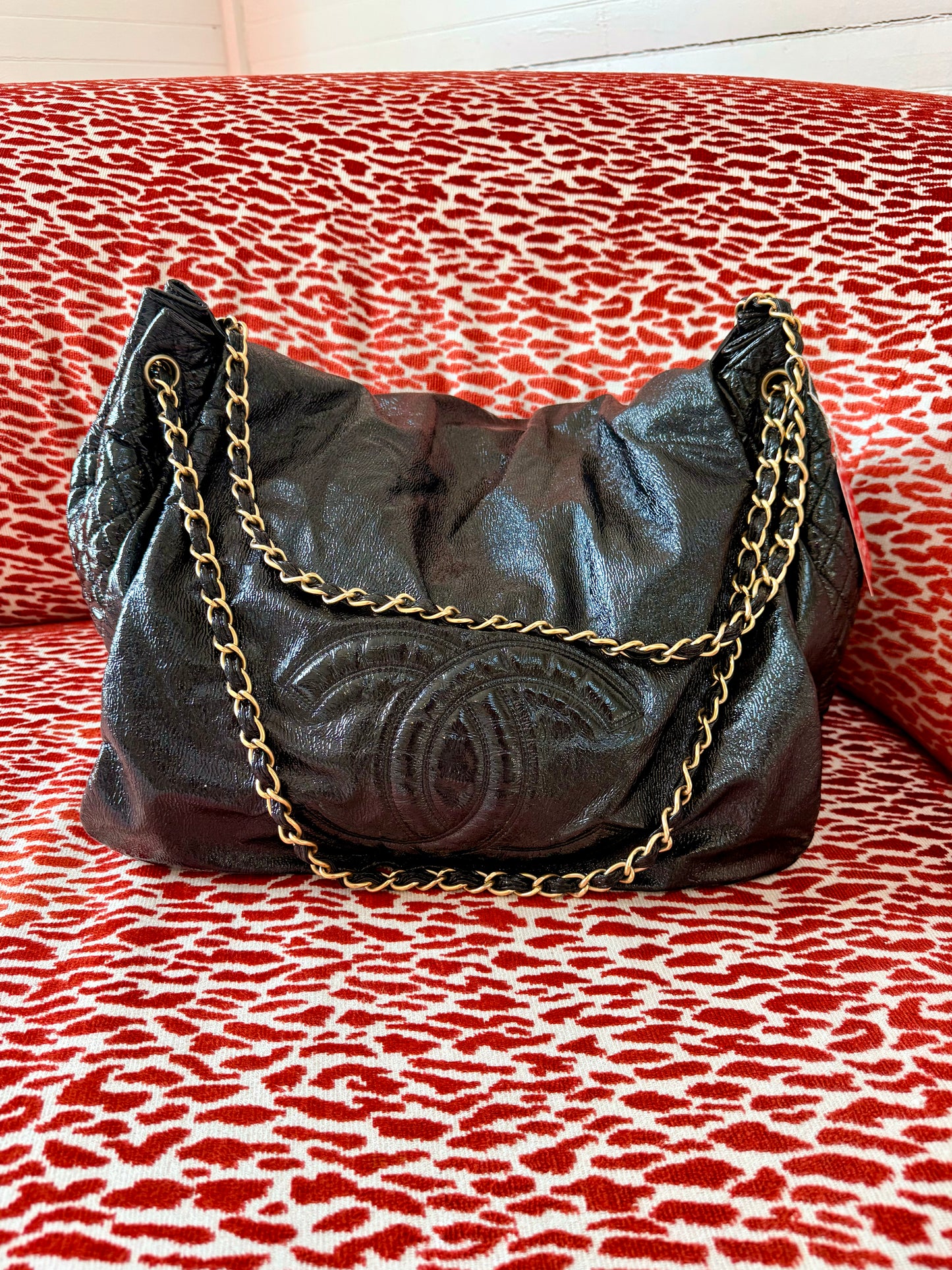 Vintage 2007 Chanel Rock and Chain Messenger Bag by Karl Lagerfeld