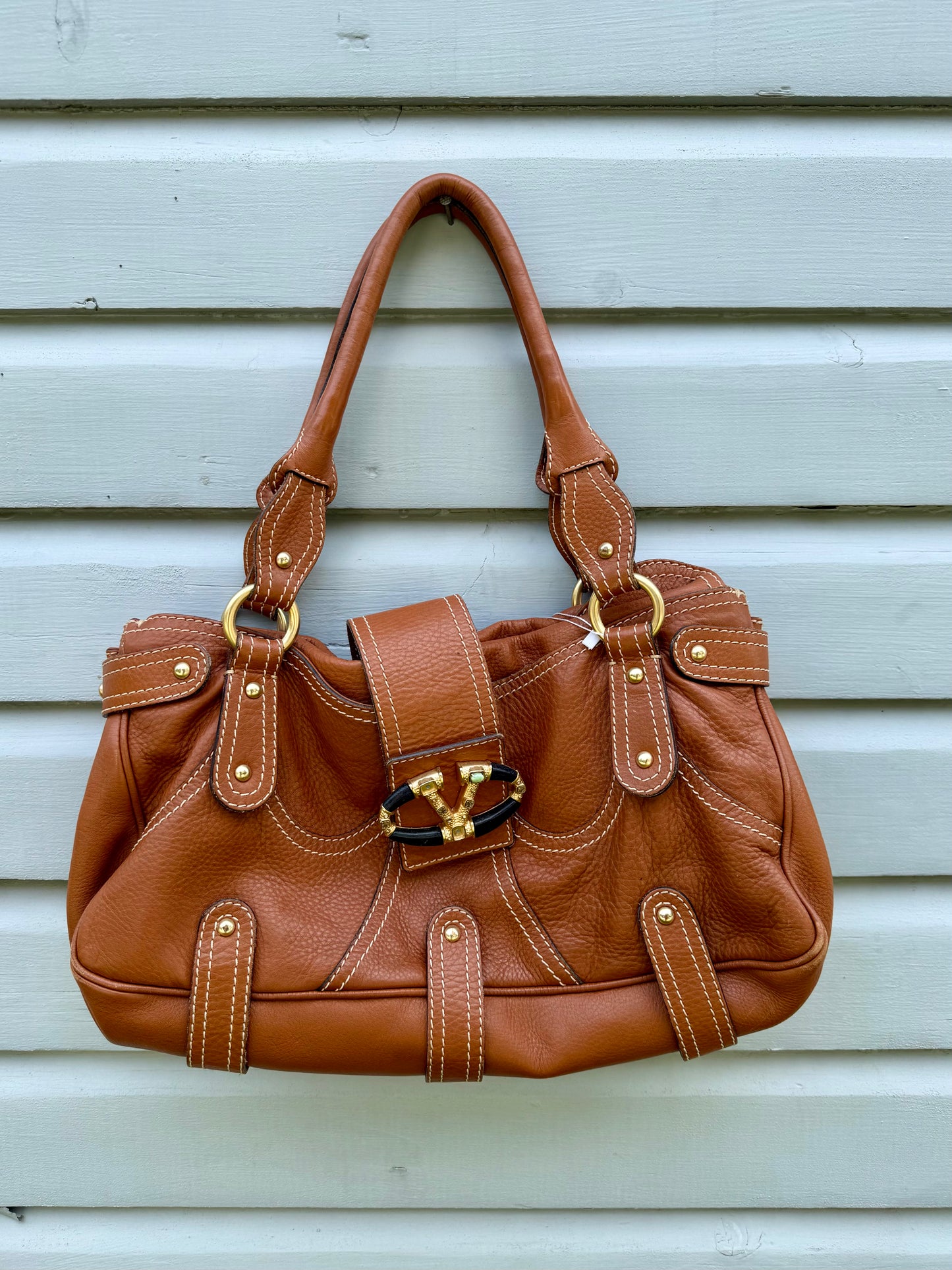 Vintage Valentino Brown Tote Bag