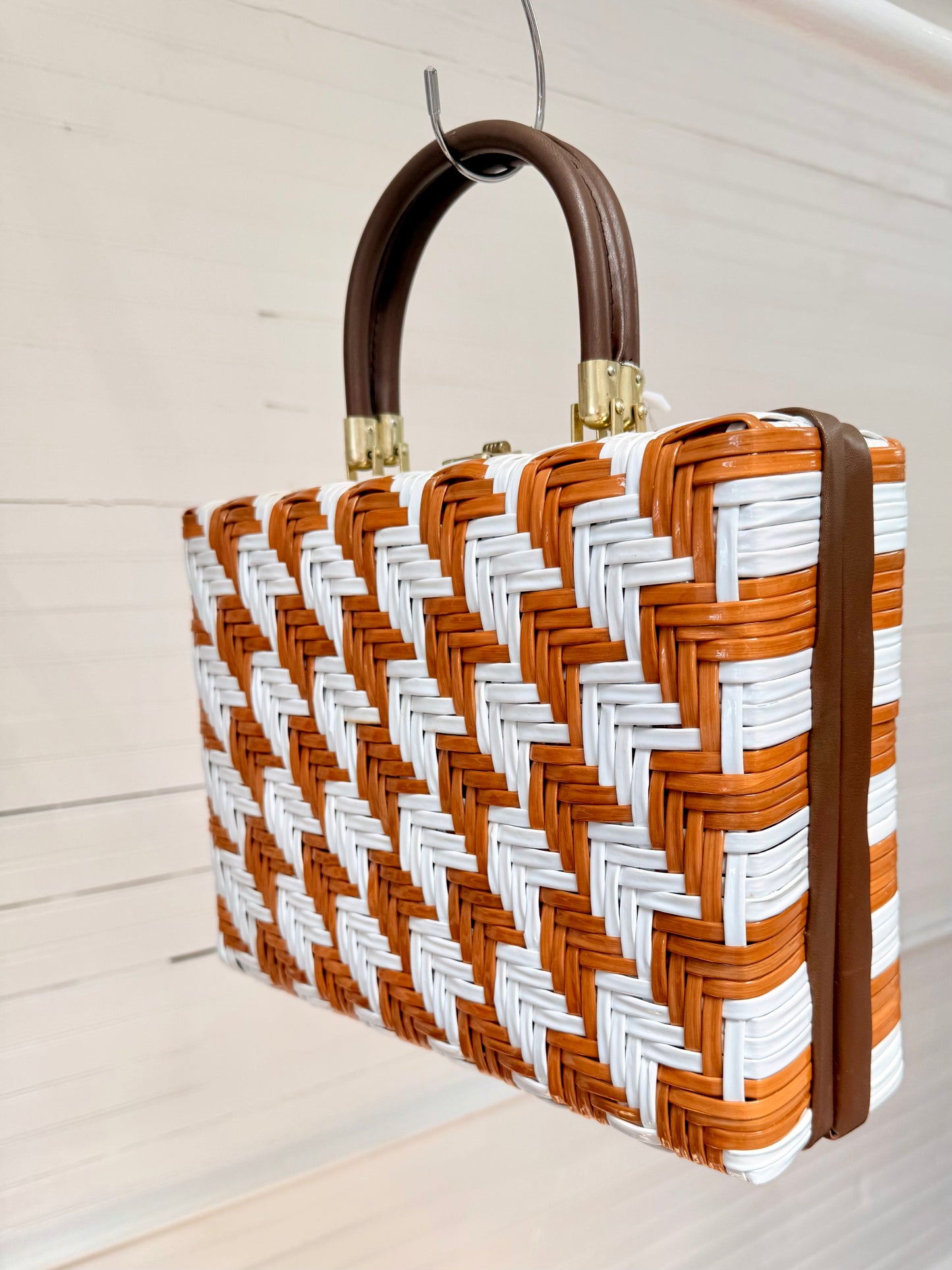 Vintage Picnic Basket Bag