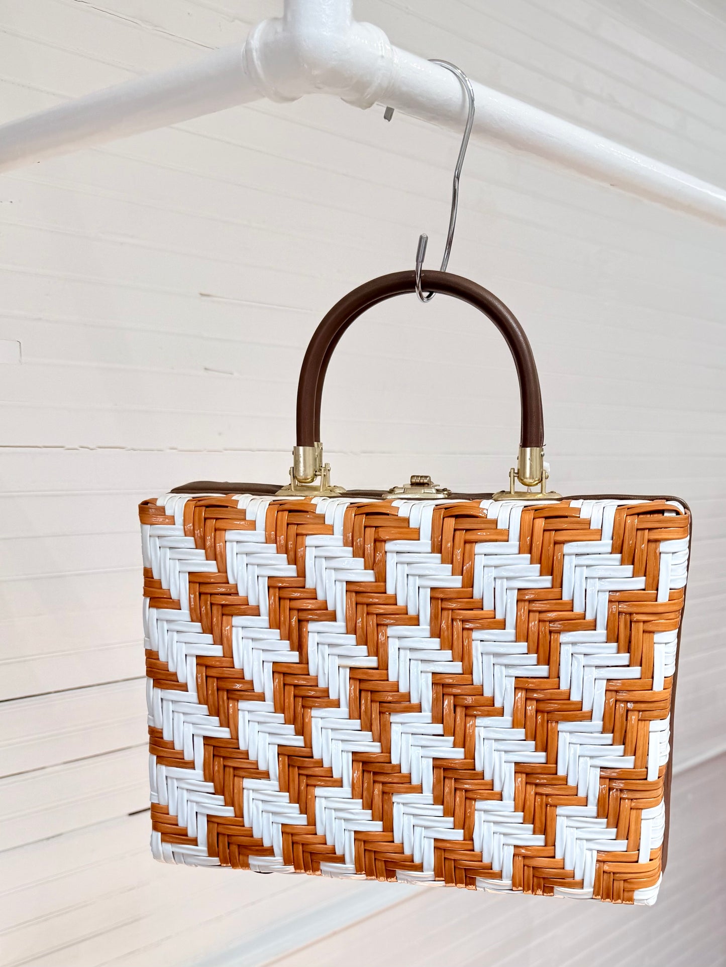Vintage Picnic Basket Bag