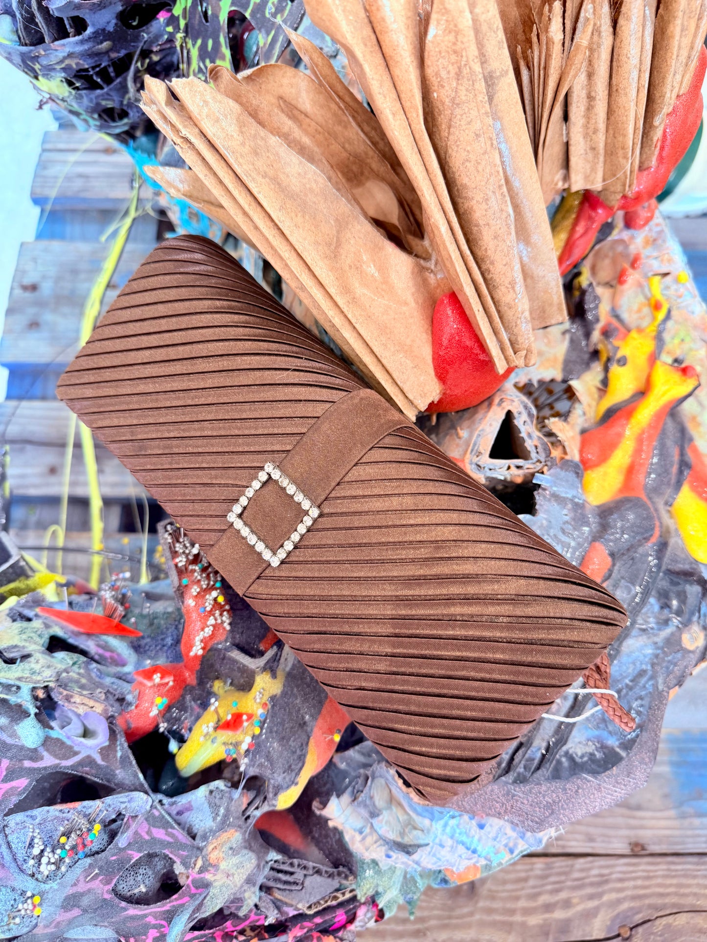Vintage Y2K Mini Brown Bag