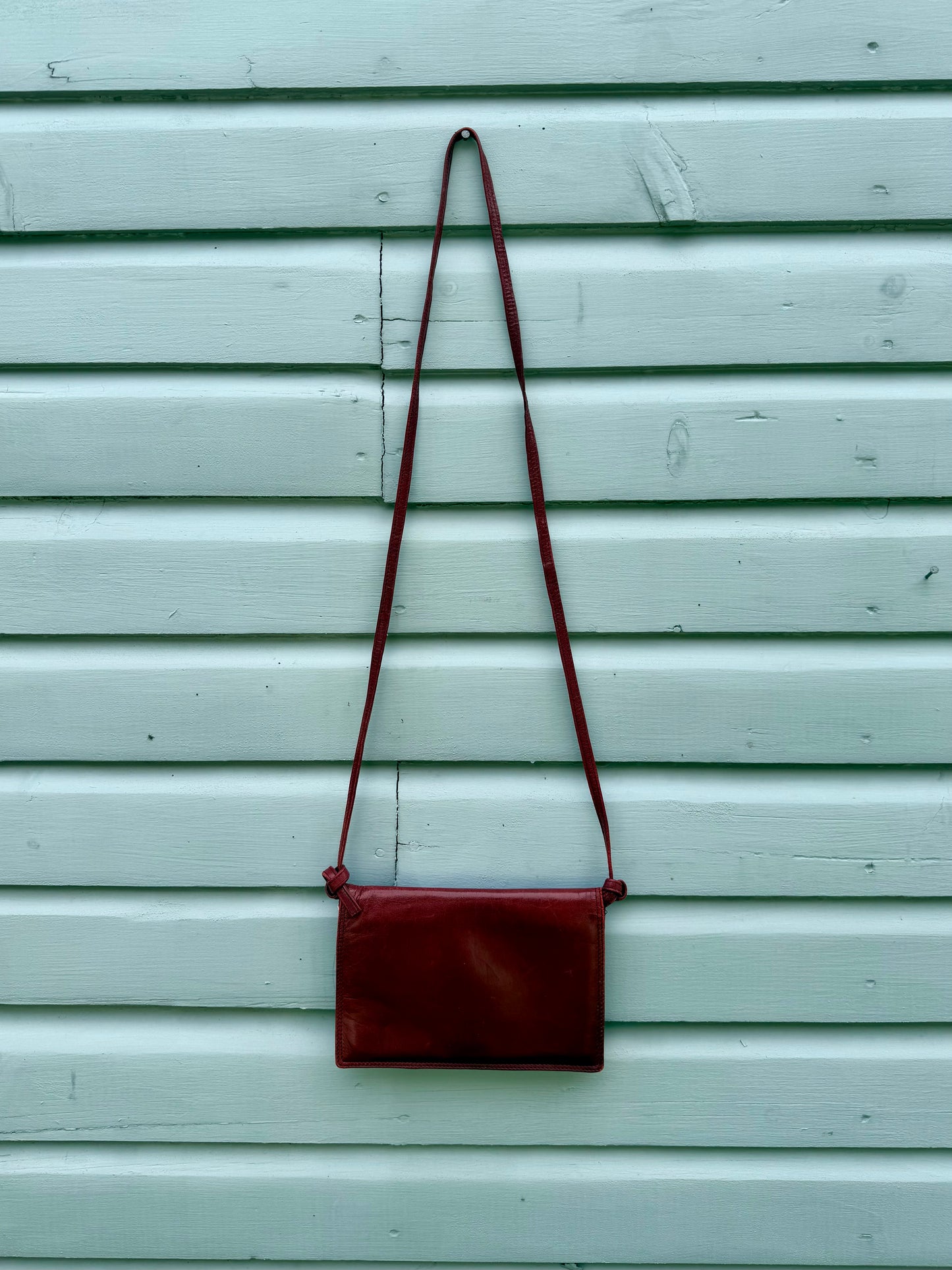 Vintage Bottega Veneta Leather Crossbody Bag or Clutch - Small