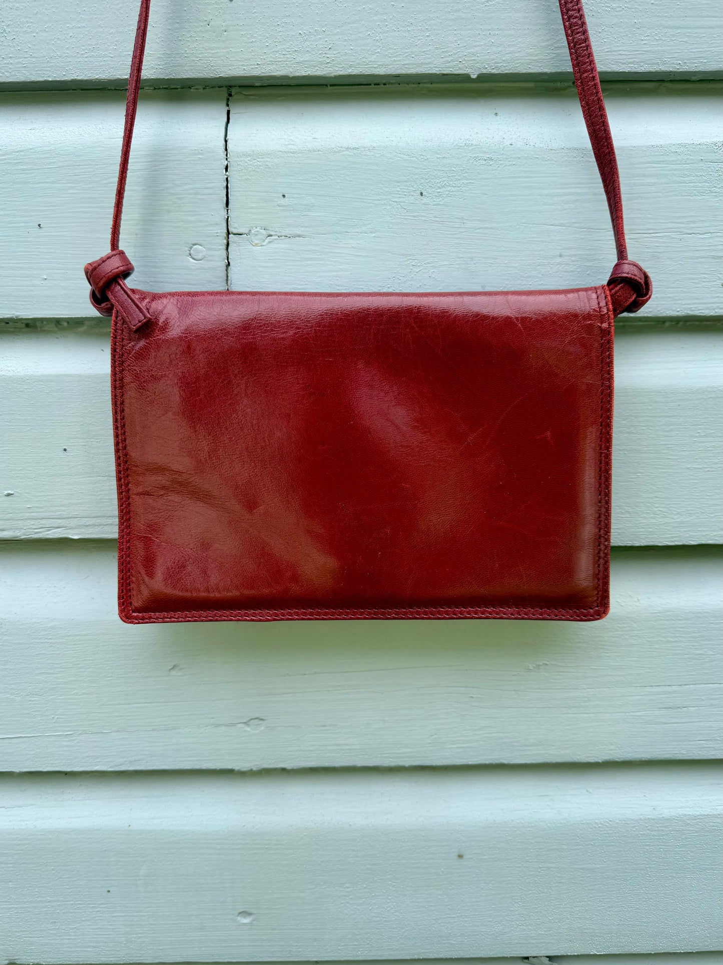 Vintage Bottega Veneta Leather Crossbody Bag or Clutch - Small