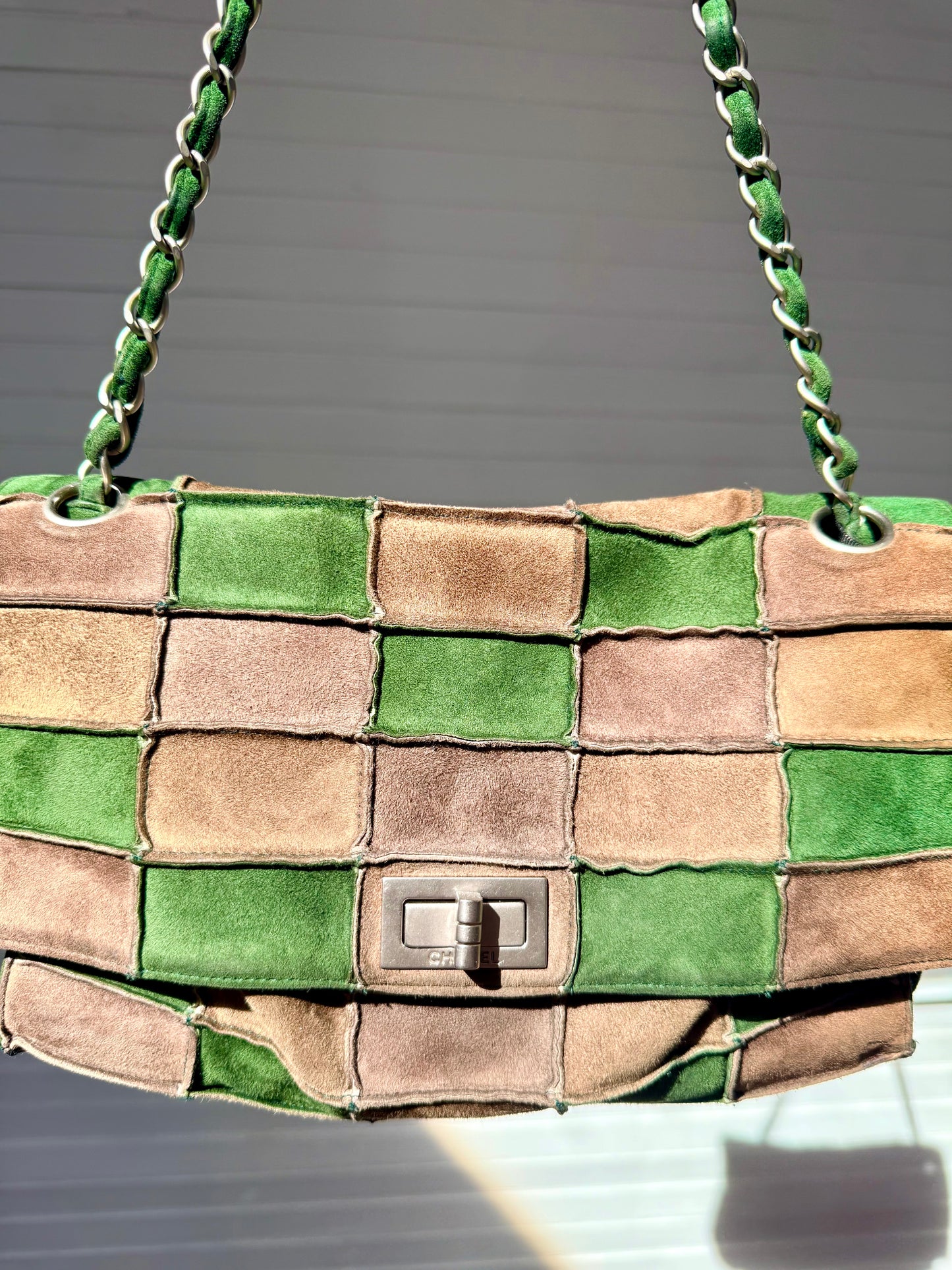 RARE Vintage 1997 Chanel Patchwork Flap Bag