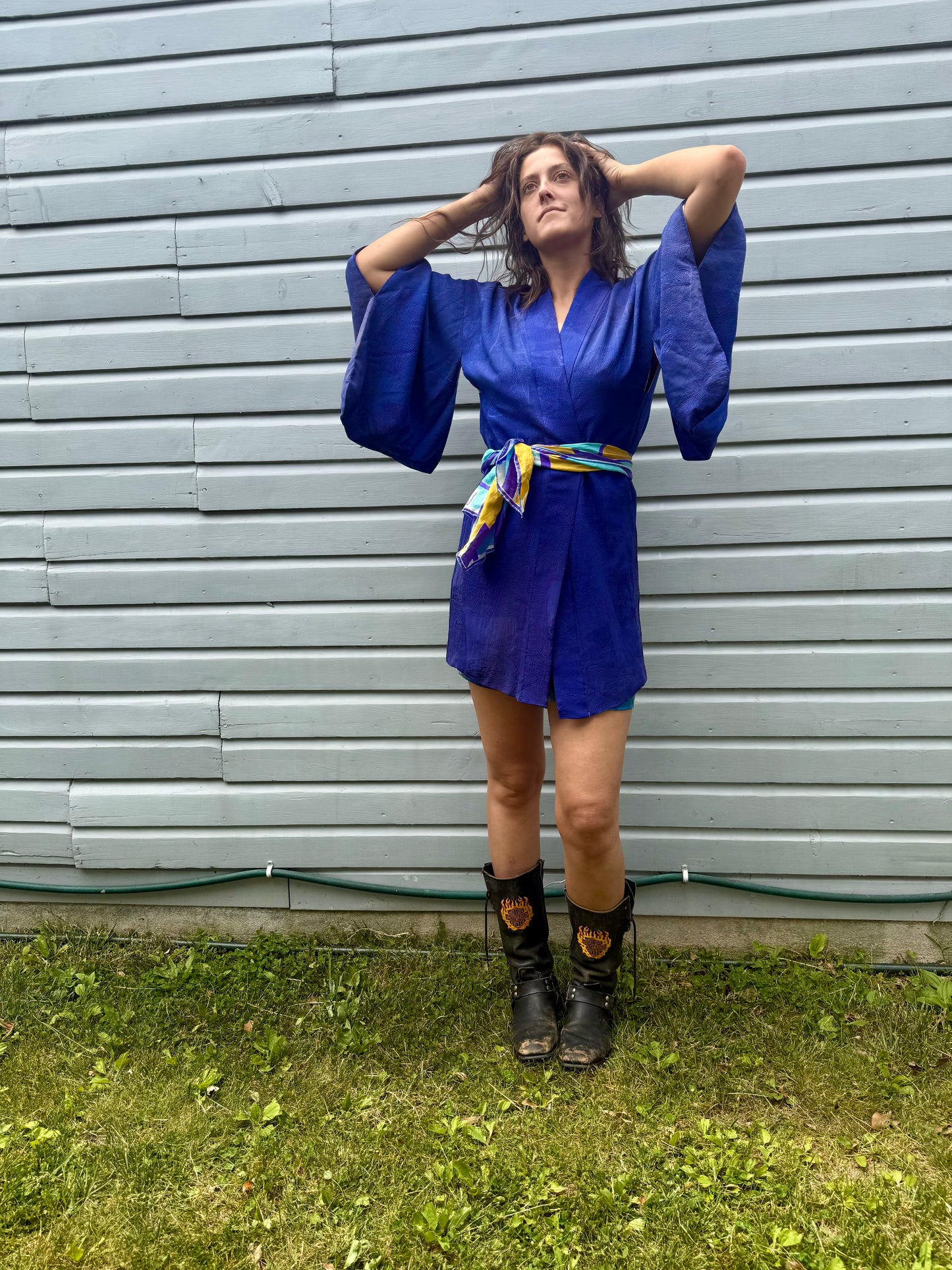 Vintage Blue Kimono