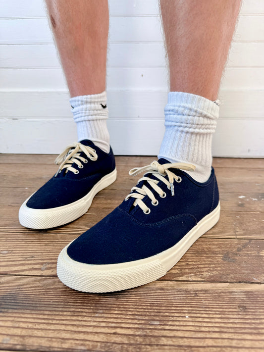 Pre-Loved Ralph Lauren RRL Navy Blue Canvas Sneakers