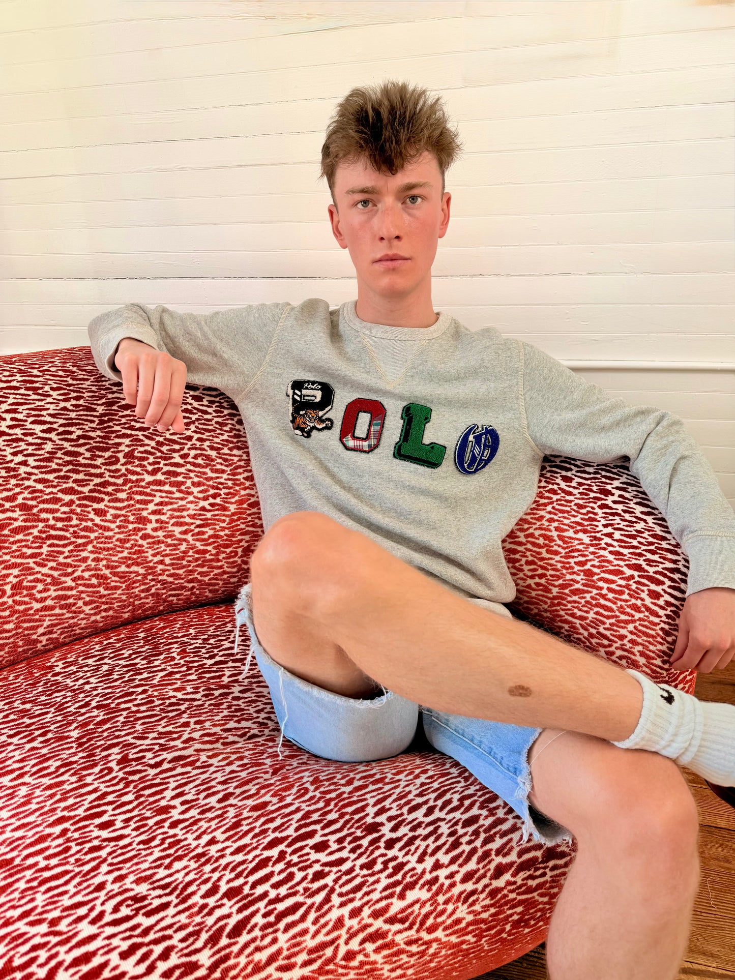 Pre-Loved POLO Ralph Lauren "POLO" Patchwork Sweatshirt