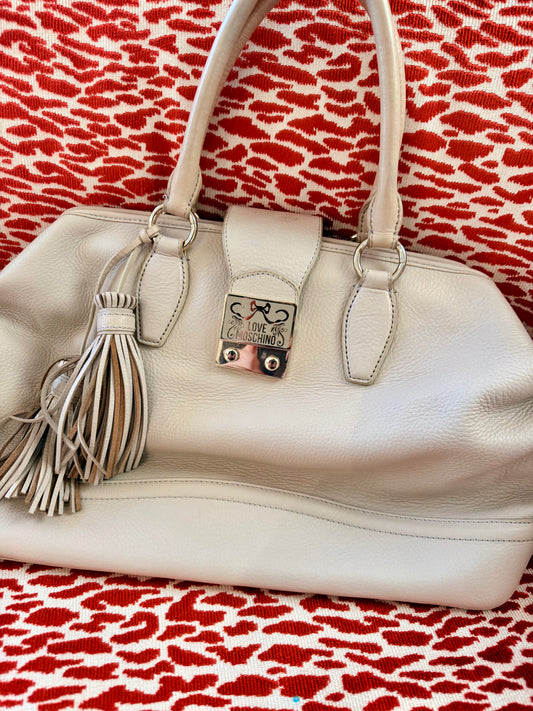 Vintage Love Moschino Grey Tote Bag