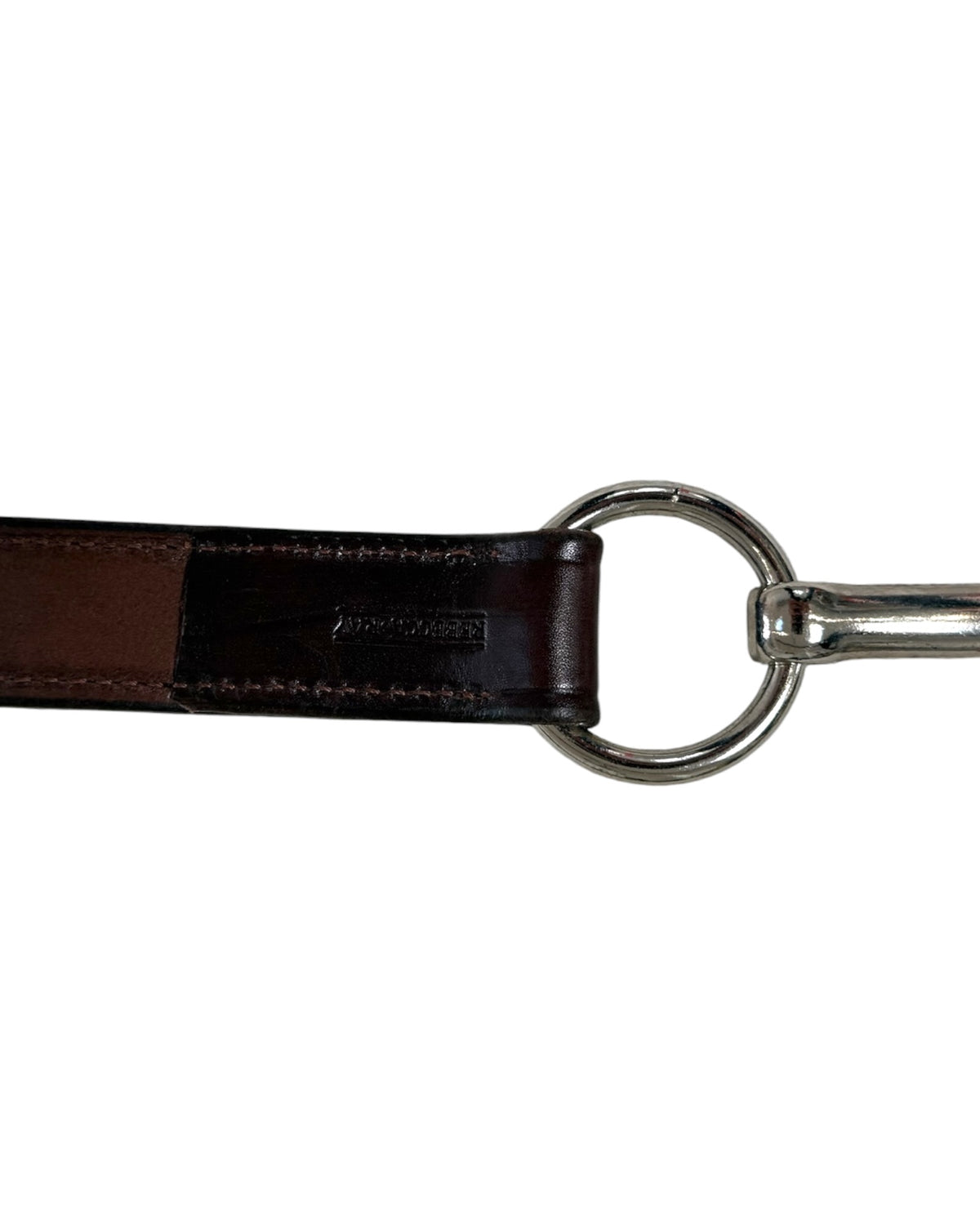 Vintage Rebecca Ray Brown Leather Horse Bit Belt