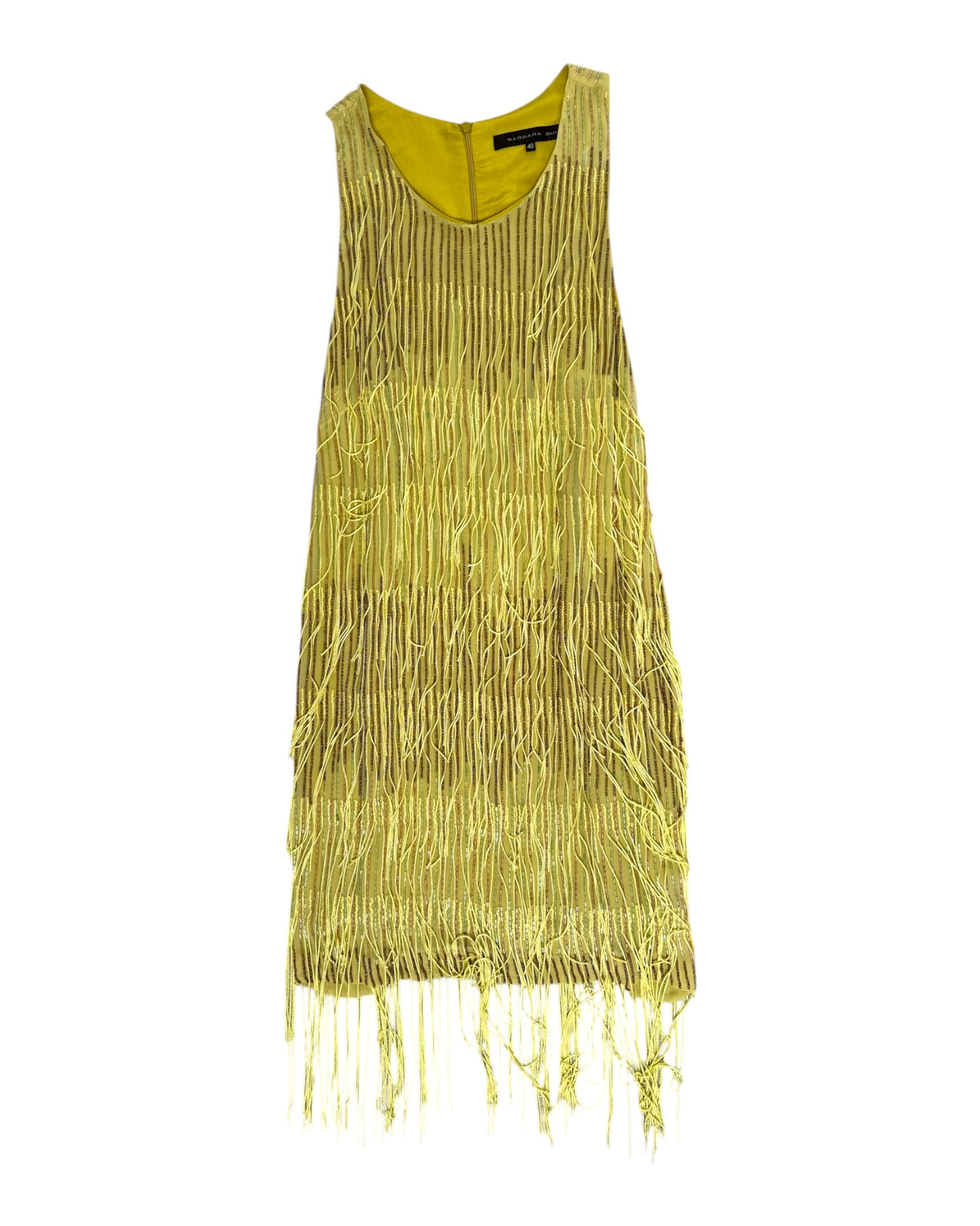 Vintage Barbara Bui Beaded Fringe Mini Dress