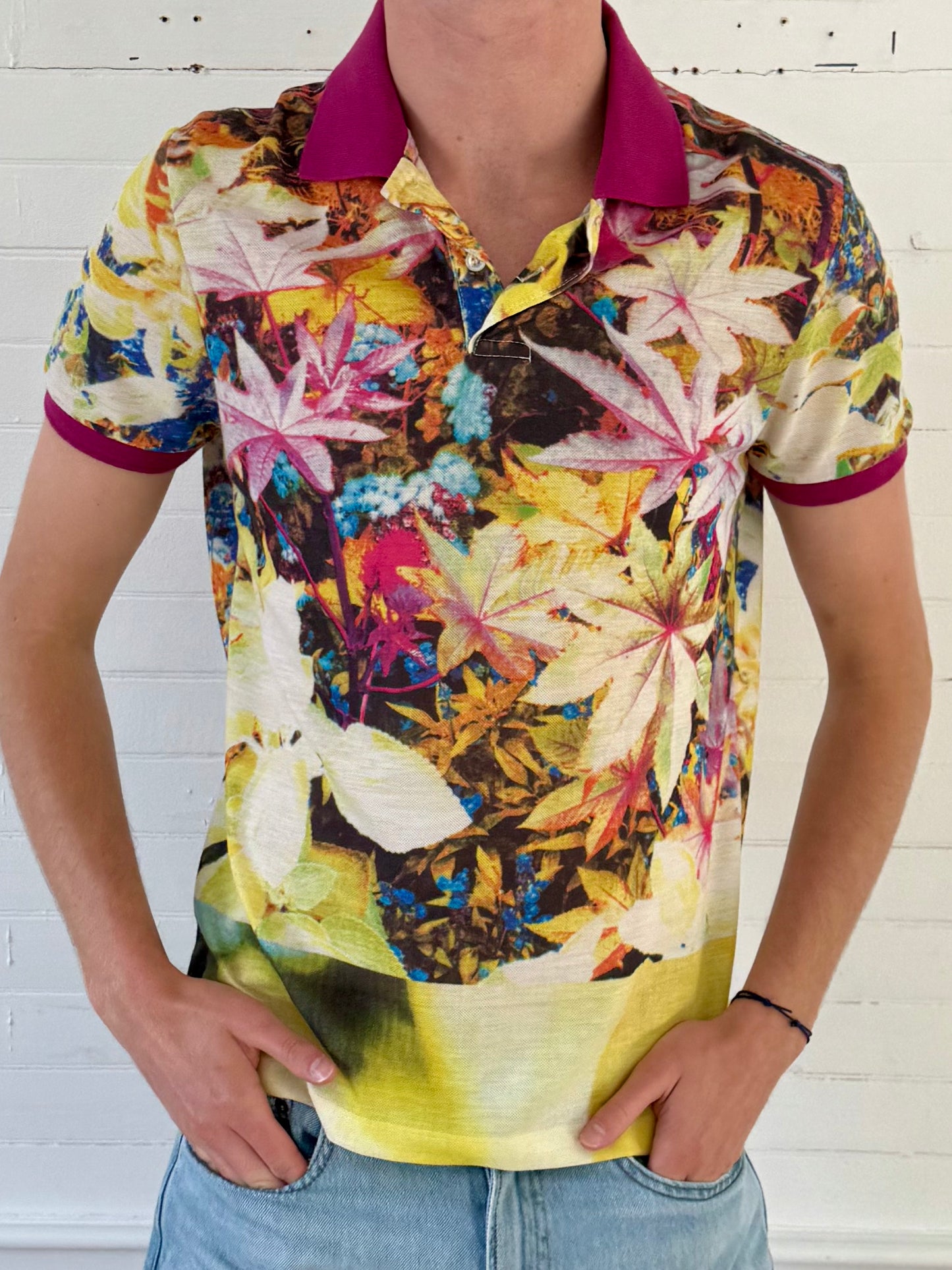 Pre-Loved Etro Printed Polo Shirt