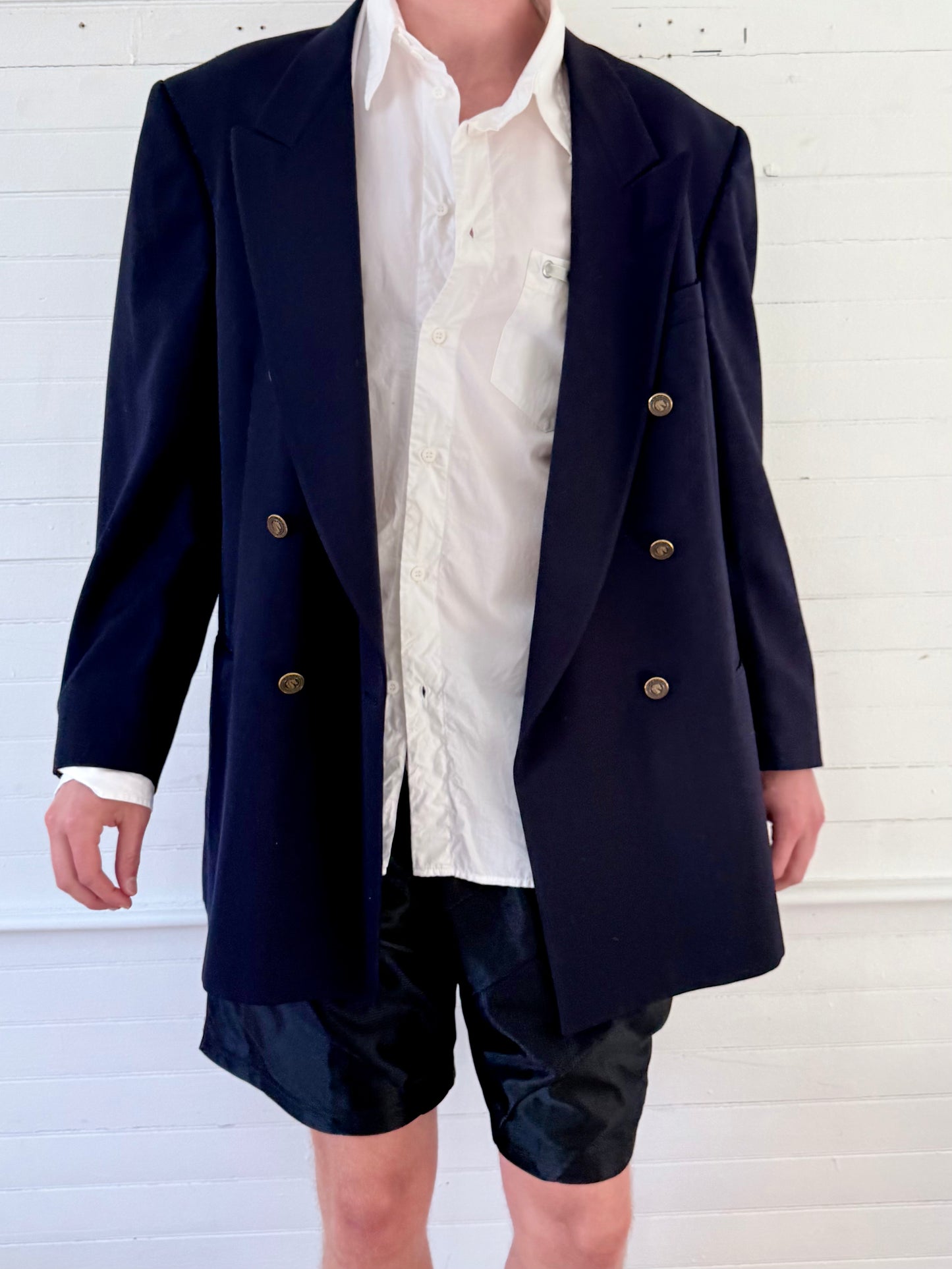 Vintage Pierre Cardin Navy Blazer
