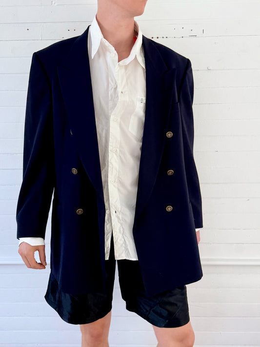 Vintage Pierre Cardin Navy Blazer
