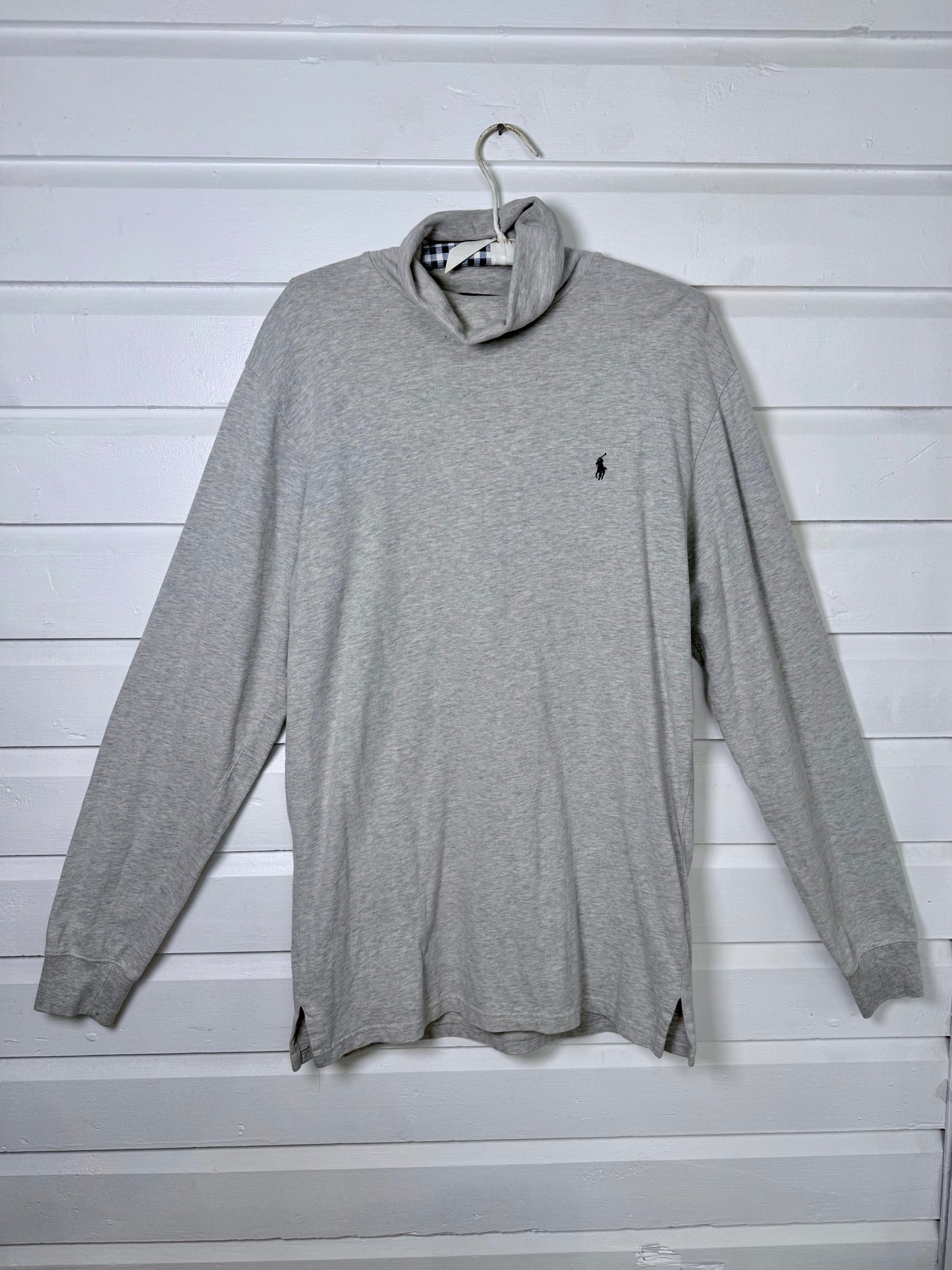 Vintage POLO Ralph Lauren Grey Turtleneck Tee