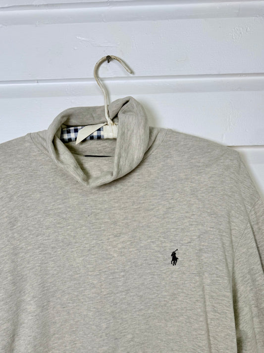 Vintage POLO Ralph Lauren Grey Turtleneck Tee