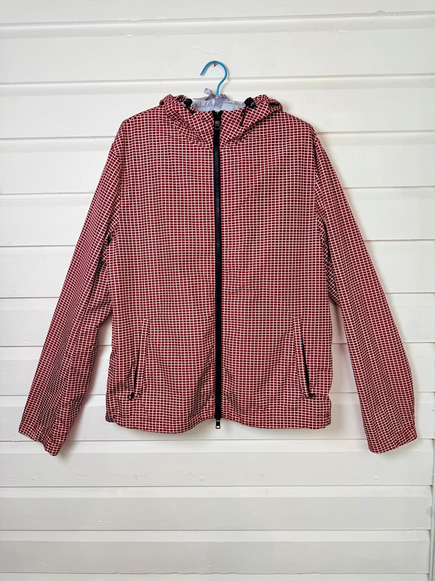 Pre-Loved Armani Exchange Checkered Rain Coat