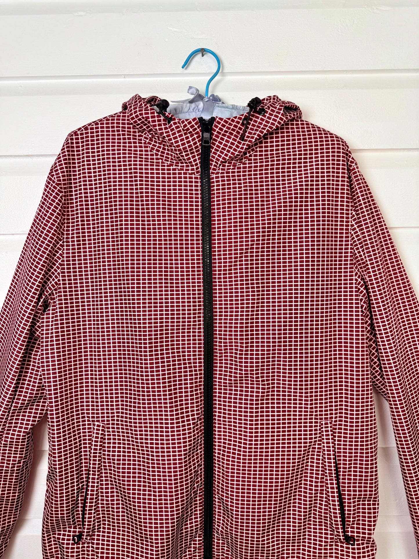Pre-Loved Armani Exchange Checkered Rain Coat