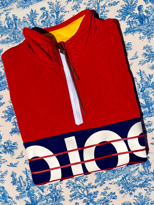 Vintage POLO Ralph Lauren Rafting Club Color Block Quarter-Zip