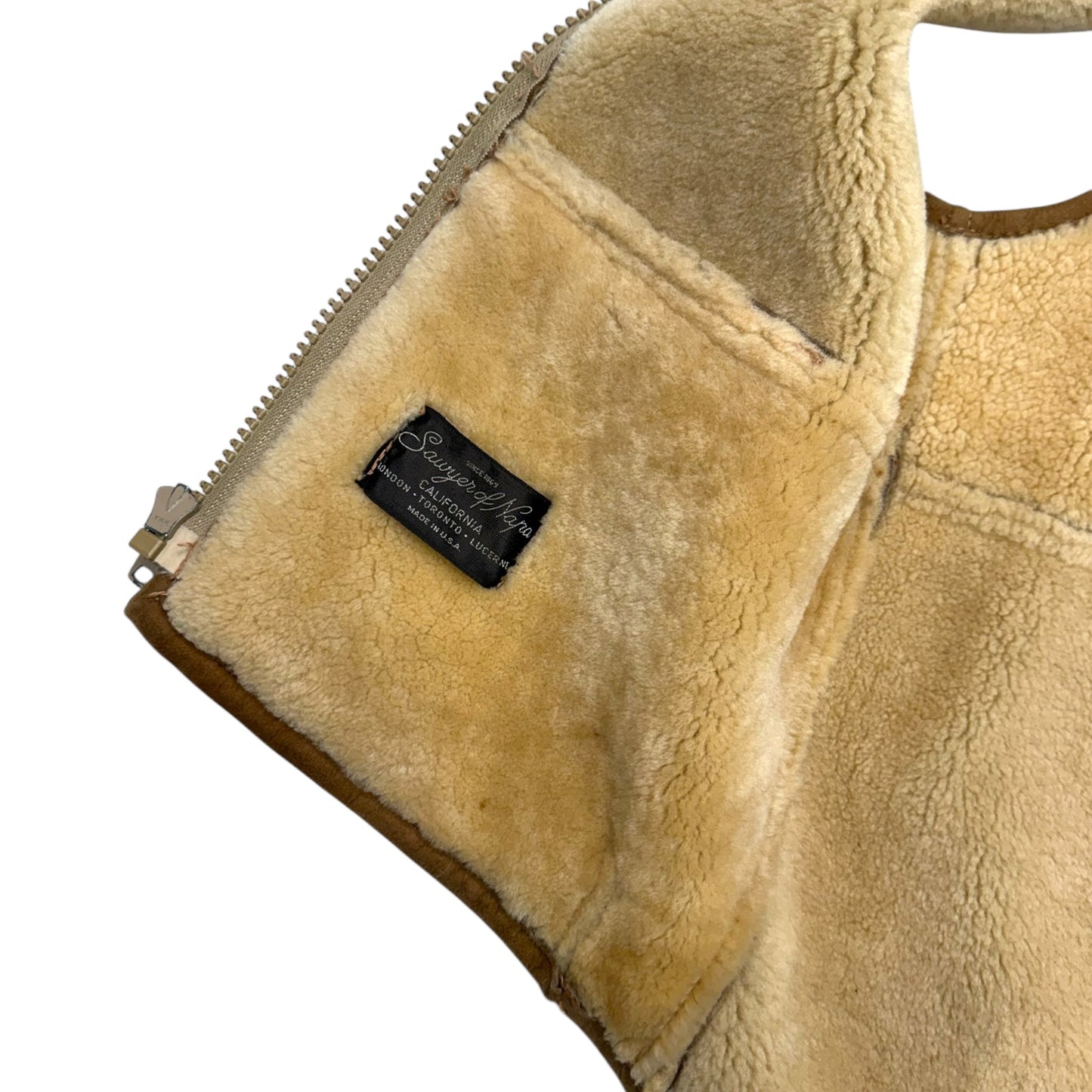 Vintage Sawyer of Napa Shearling Vest