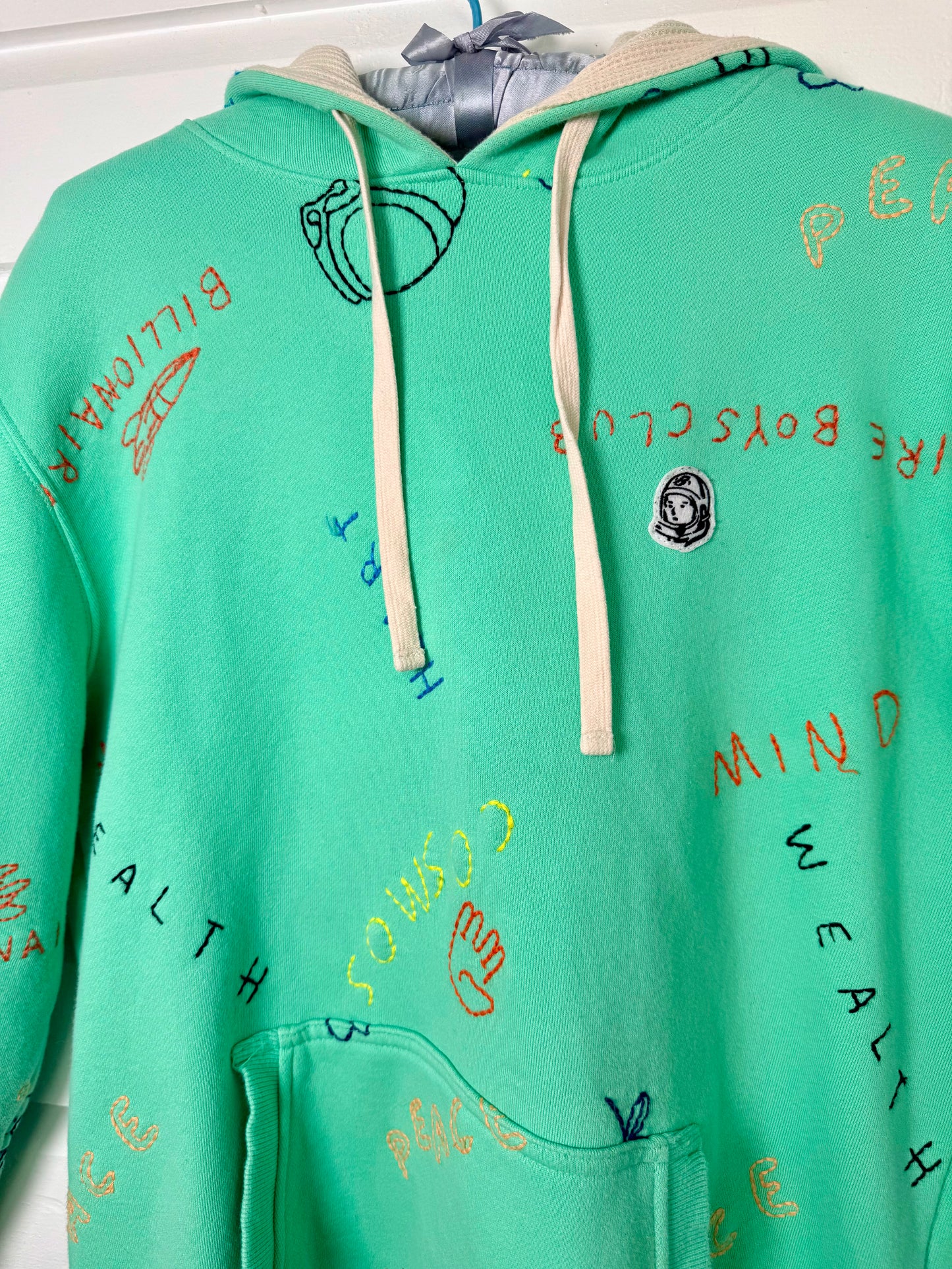 Pre-Loved Billionaire Boys Club Green Embroidered Hoodie