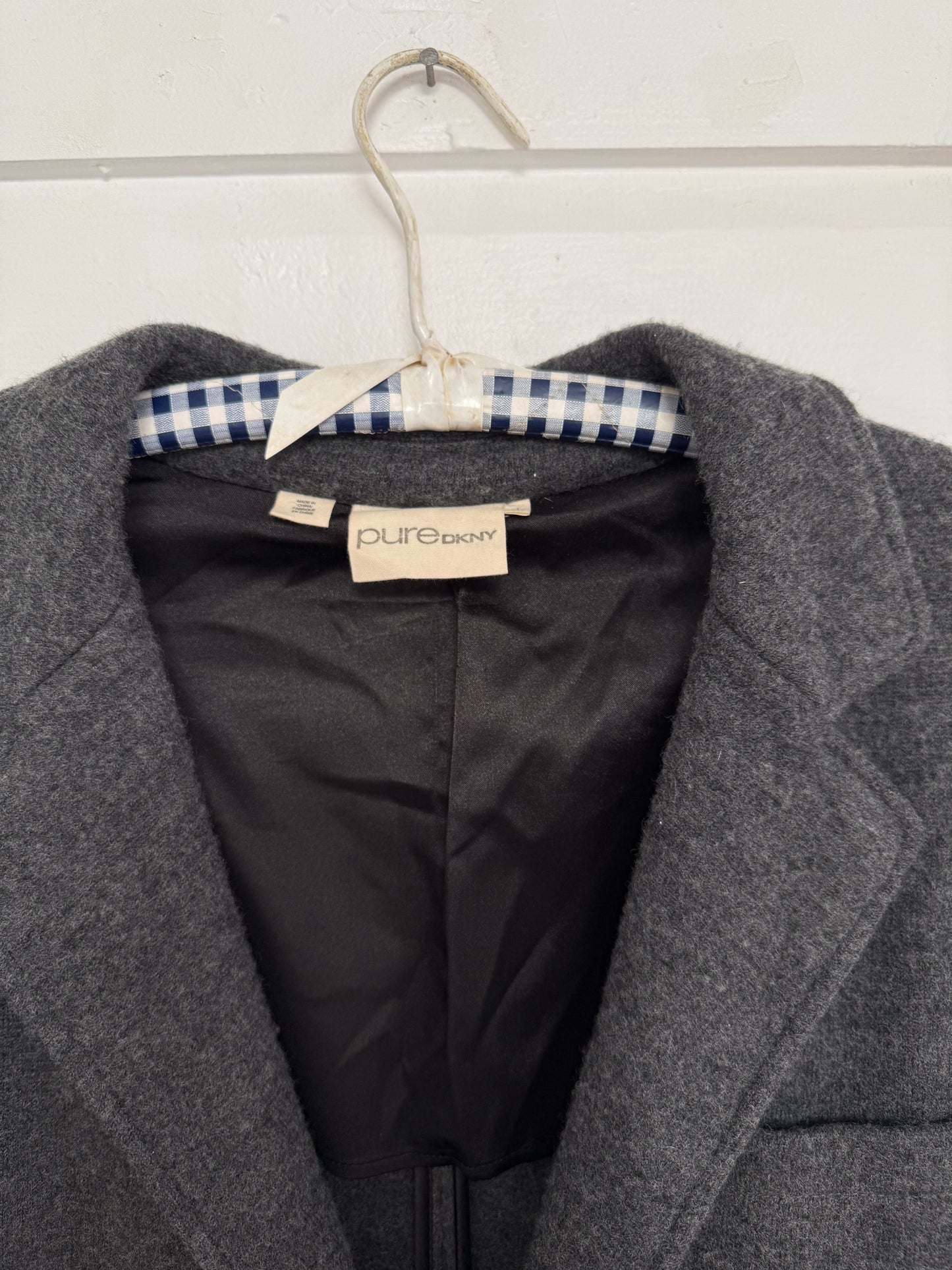 Vintage DKNY Grey Wool Blazer