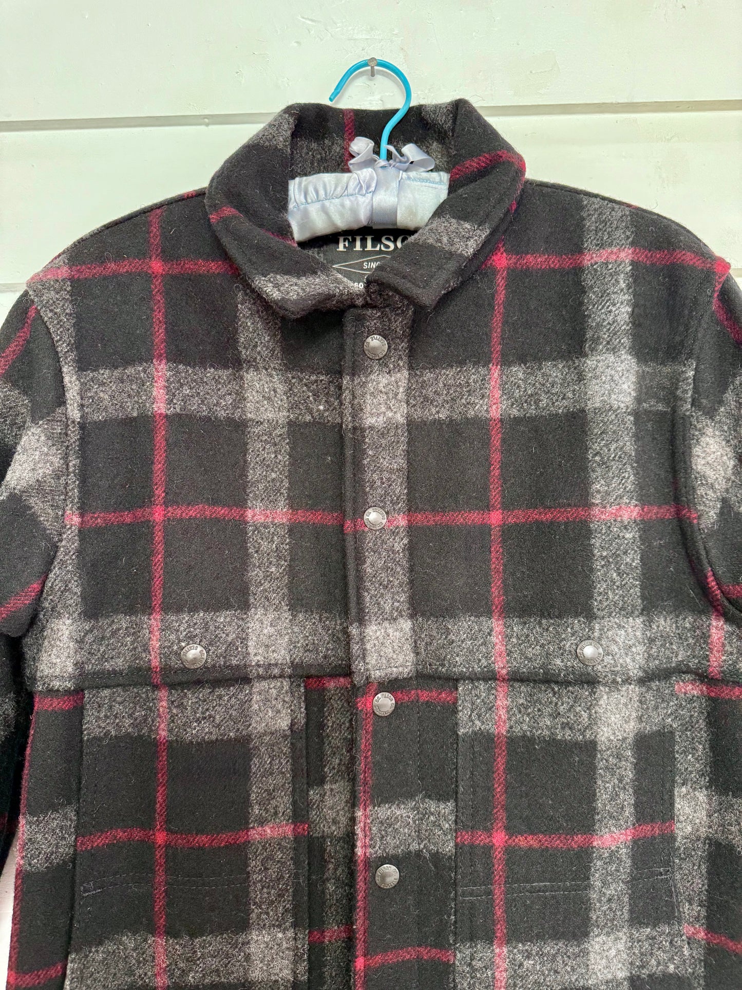 Vintage Filson Black Plaid Wool Jacket