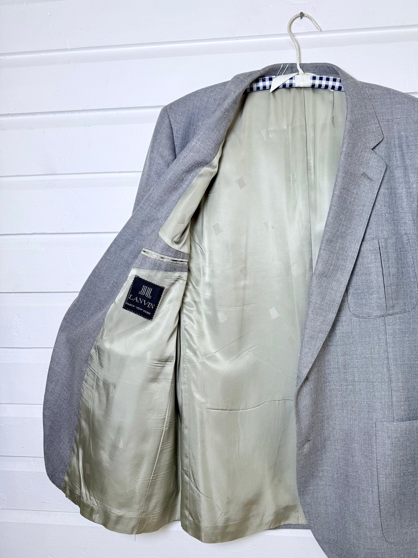 Vintage Lanvin Grey Suit Jacket