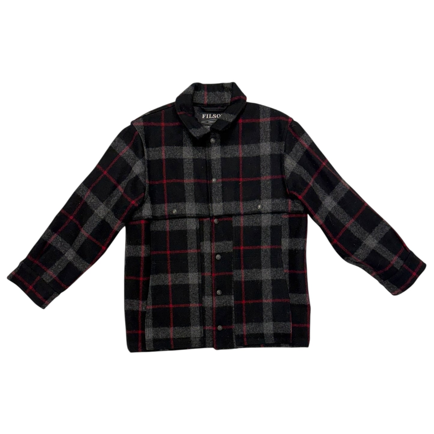 Vintage Filson Black Plaid Wool Jacket