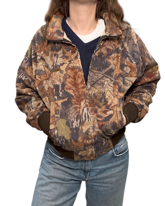 Vintage Woolrich Camouflage Jacket with Patch