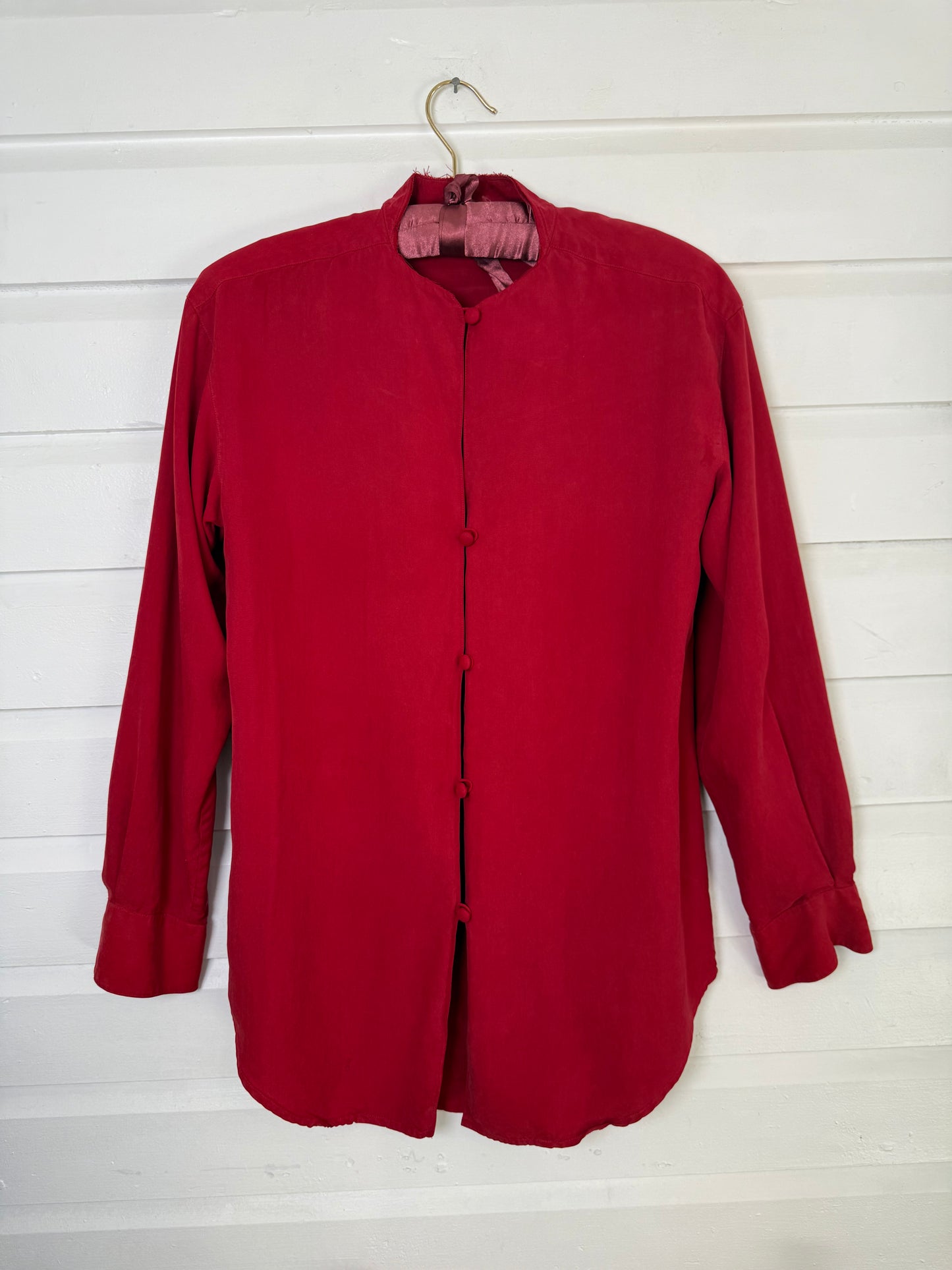 Vintage Henri Bendel Red Blouse