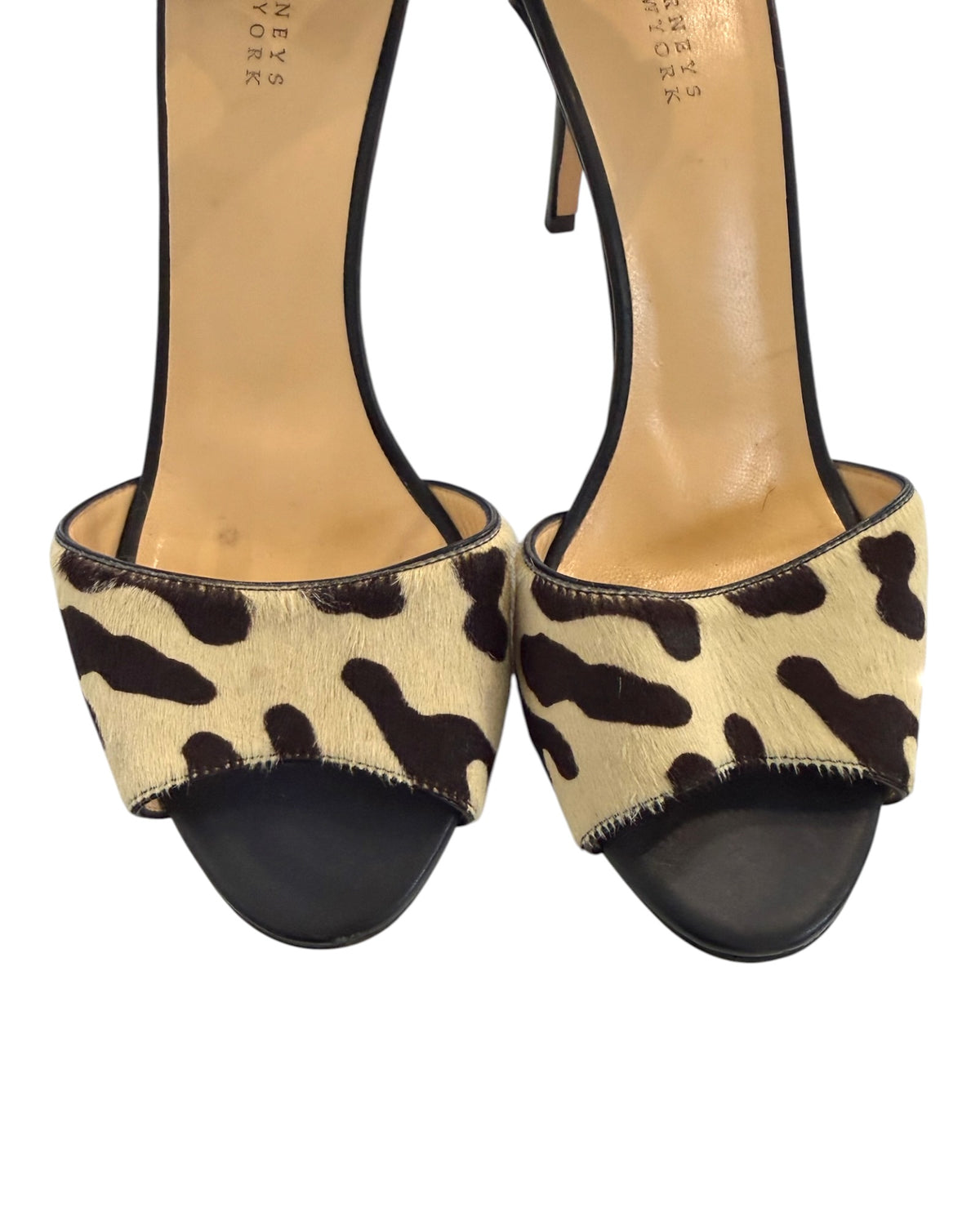 Vintage Barneys NY Pony Hair Animal Print Heels