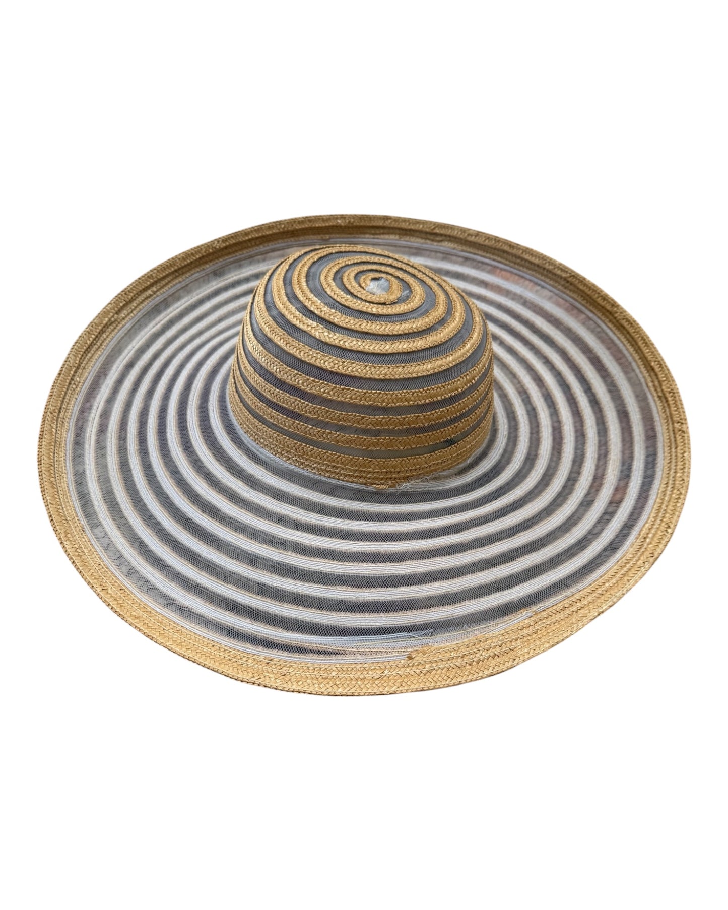 Vintage Studio Kokin NY Straw and Mesh Hat