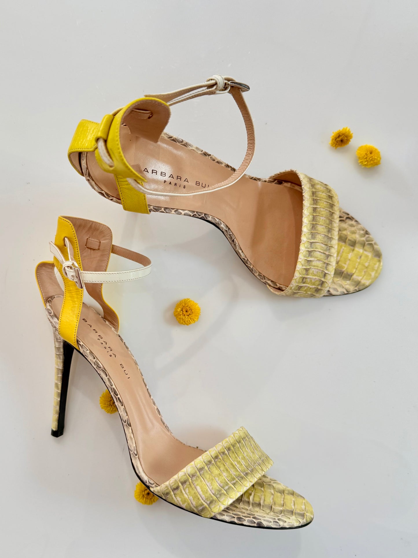Pre-Loved Barbara Bui Snakeskin Sandals